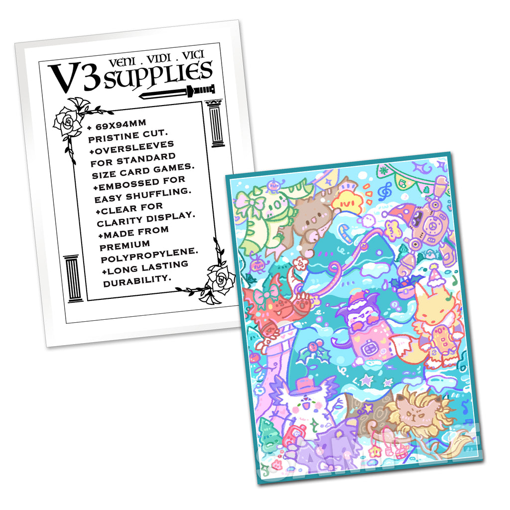 Digital Tamers X'mas Celebrations Standard Size Card Sleeves Usagi Draws Digital Tamers X'mas Celebrations Standard Size Card Sleeves Usagi Draws