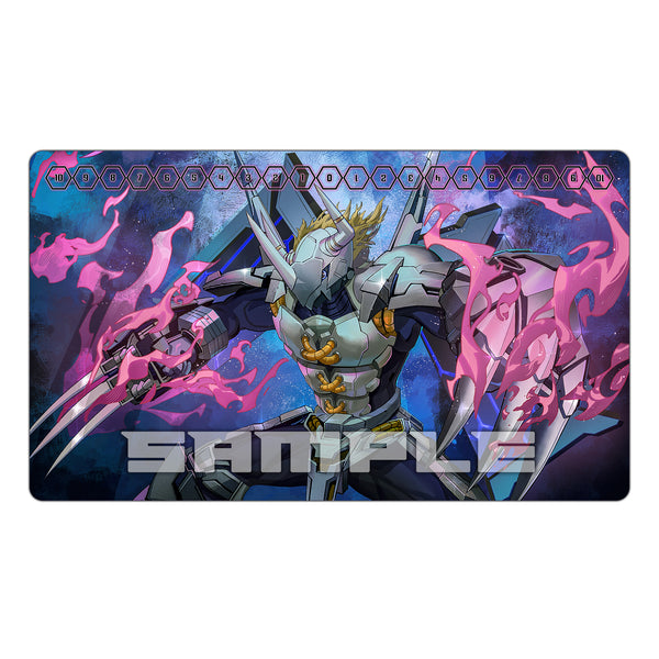 BlackWargreymon Mega Claw Rampage TCG Playmat