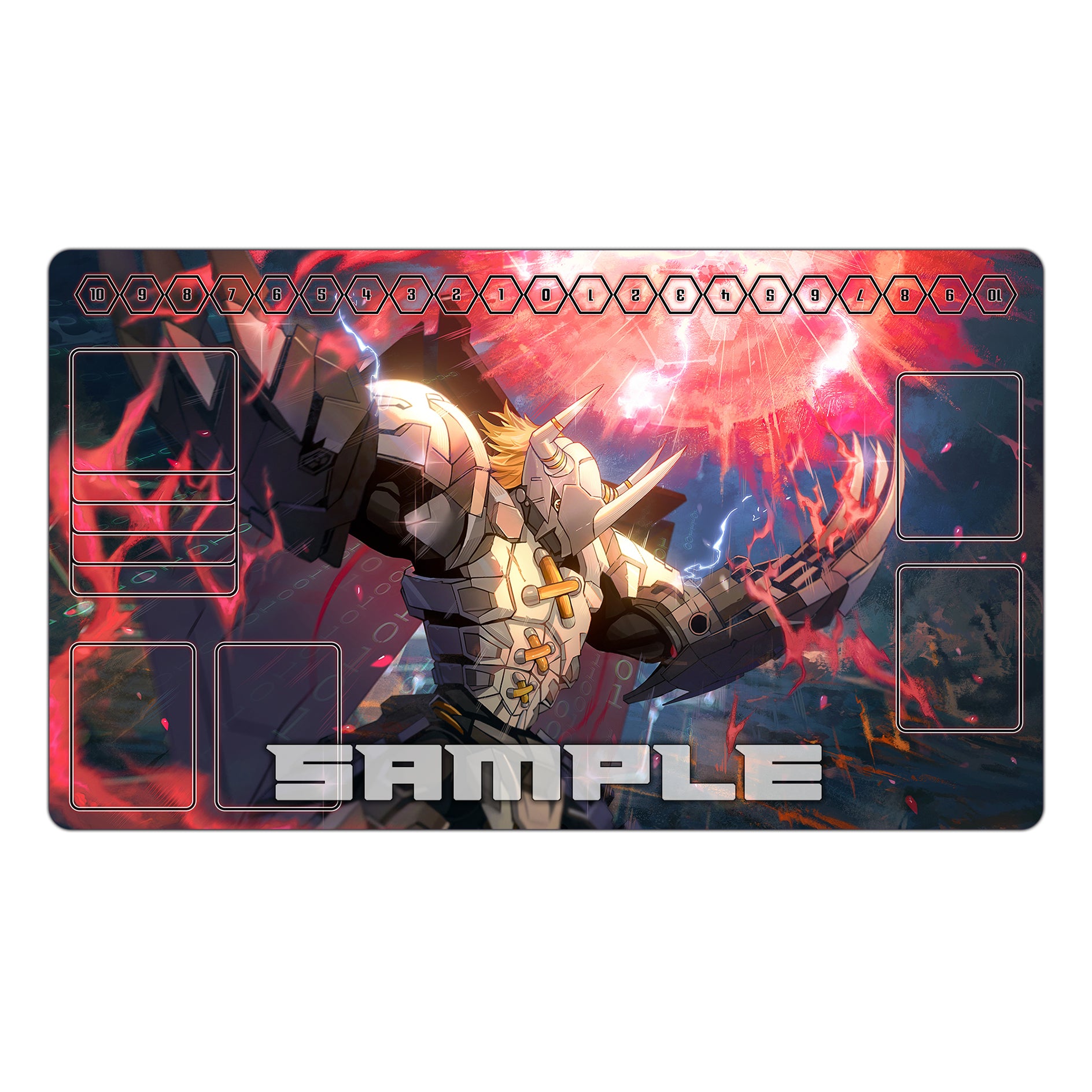 BlackWarGreymon Terra Destroyer TCG Playmat Usagi Draws BlackWarGreymon Terra Destroyer TCG Playmat Usagi Draws
