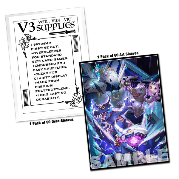 BlackWarGreymon - Path of Power Standard Size Card Sleeves [In-Stock]