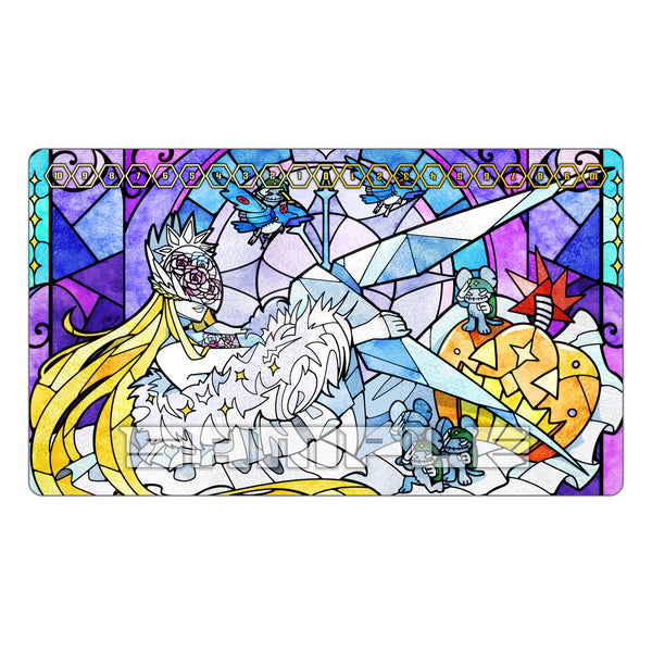 Cendrillmon: Wings of Crystal Stained Glass Art TCG Playmat