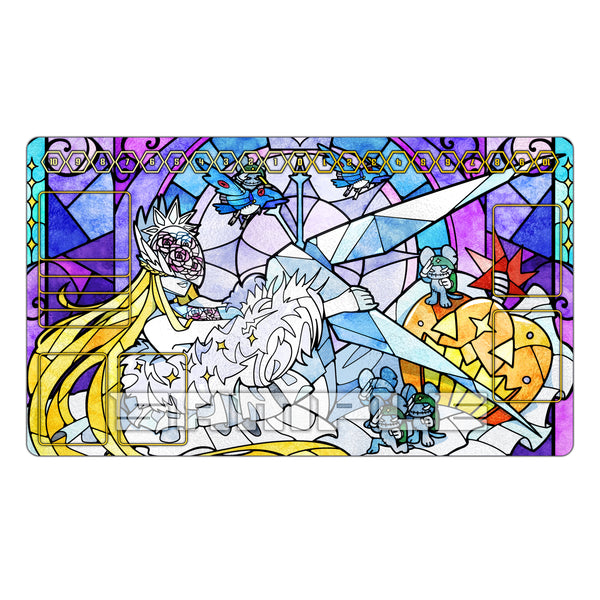 Cendrillmon: Wings of Crystal Stained Glass Art TCG Playmat