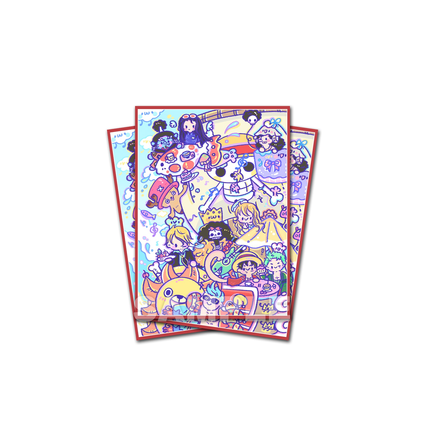 Adorable Straw Hat Pirates Standard Size Card Sleeves