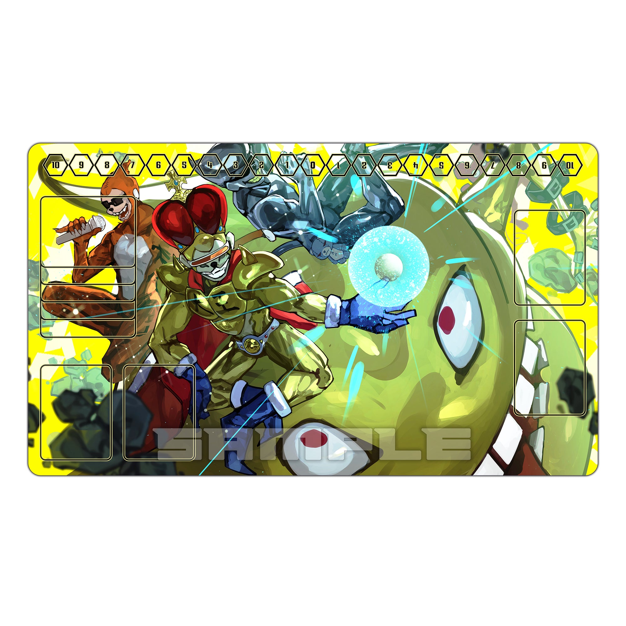 Fabulous King Ete & Suka Monster TCG Playmat – Usagi Draws