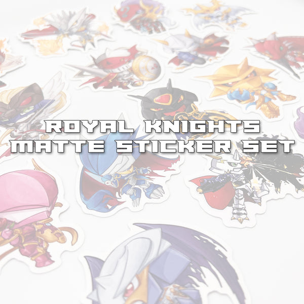 Royal Knights Matte Type Kiss Cut Sticker Set