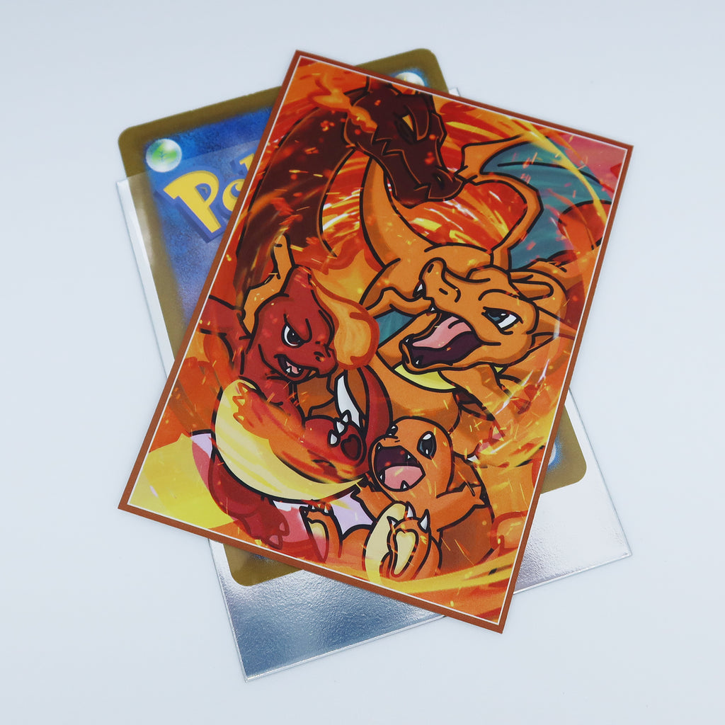 charmander card sleeves Charizard Evolutions Standard Size Card Sleeves – Usagi Draws
