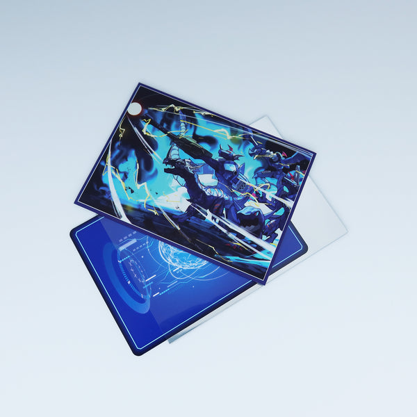 Blue Flare Monsters Standard Size Card Sleeves