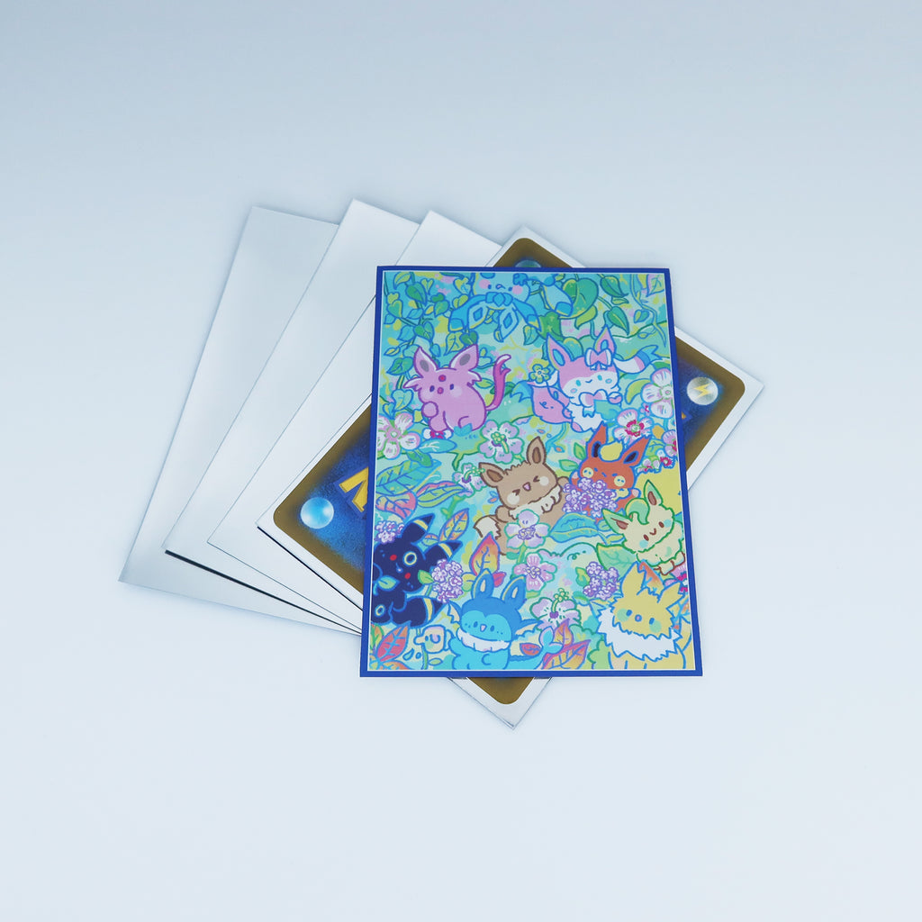 Eeveelutions Rainforest Adventure Standard Size Card Sleeves Usagi Draws Eeveelutions Rainforest Adventure Standard Size Card Sleeves Usagi Draws