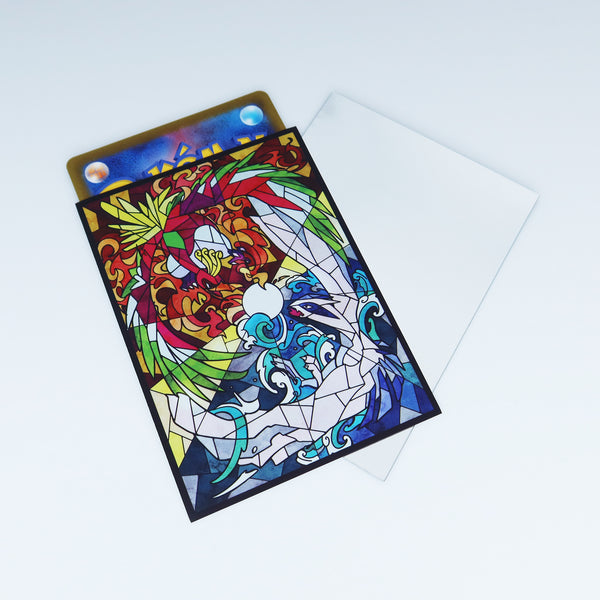 Ho-oh & Lugia Stained Glass Art Standard Size Card Sleeves