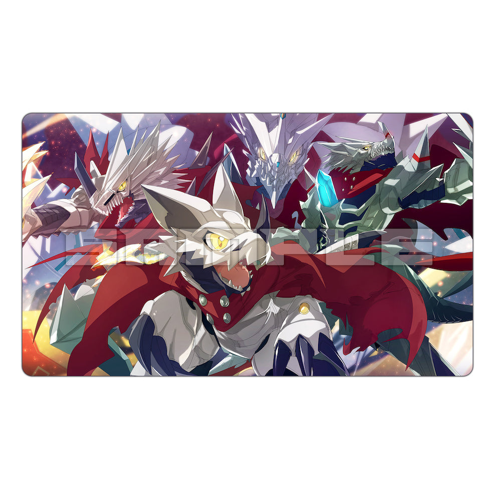 jesmon digimon card game Jesmon & Huckmon Evolution TCG Playmat – Usagi Draws