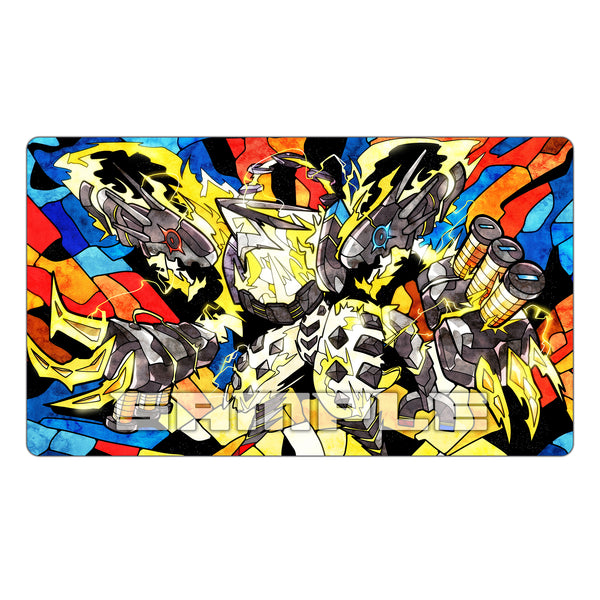 Magneticdramon Stained Glass Art TCG Playmat