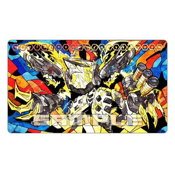 Magneticdramon Stained Glass Art TCG Playmat