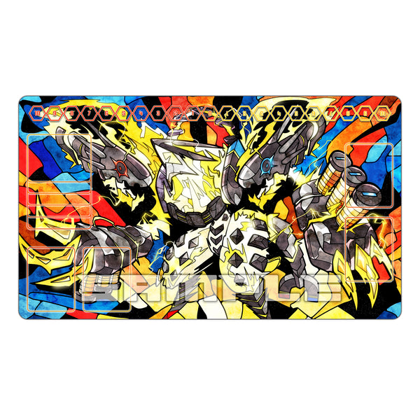 Magneticdramon Stained Glass Art TCG Playmat