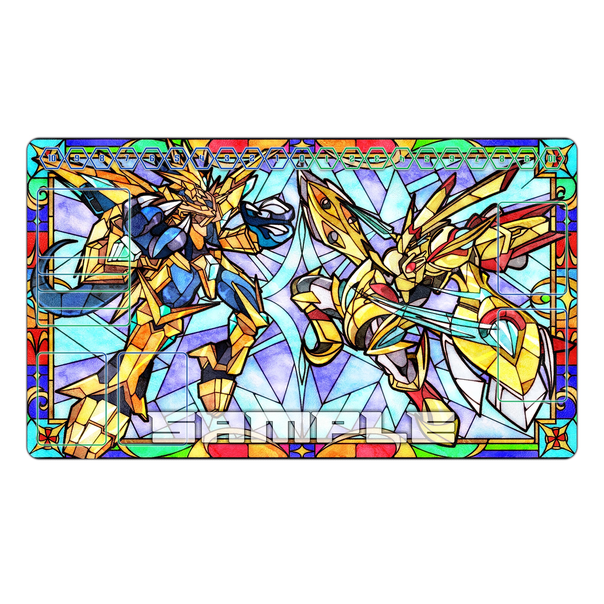 digimon card mat Deluxe 2 Player Digimon TCG Mat Board Playmat & Carry Case/Tube