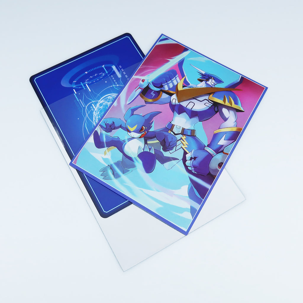 Veemon & Ulforceveedramon Standard Size Card Sleeves Usagi Draws Veemon & Ulforceveedramon Standard Size Card Sleeves Usagi Draws