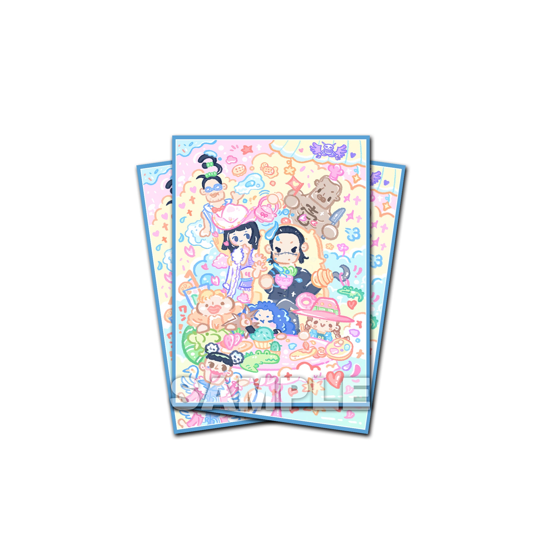 chibi card sleeves Baroque Works Standard Size – Usagi Draws Color:LIGHT BLUE Generation 1 matte clear film reduces Vintage Pokémon Trading Card