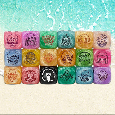Straw Hat Pirates & Mateys 20mm Colored Dice Collection