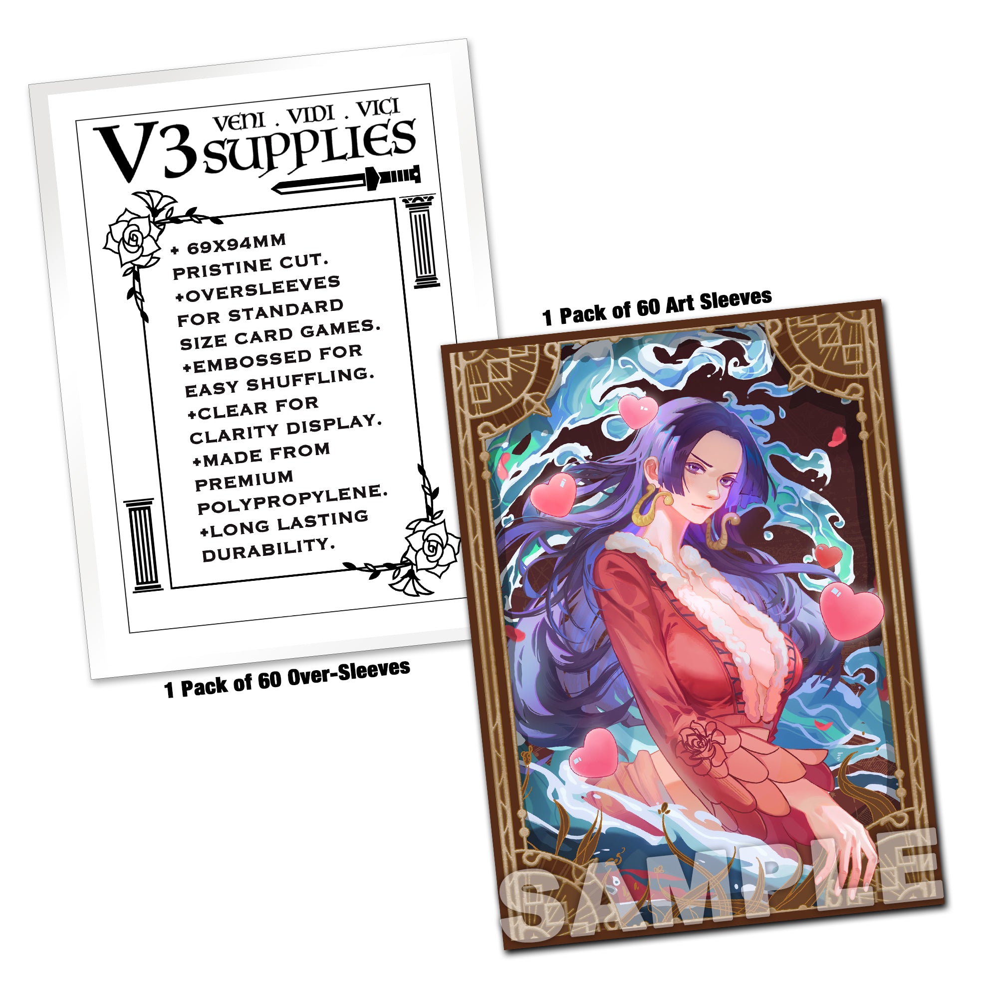 Boa Hancock, Empress of the Tides Standard Size Card Sleeves  Usagi Draws