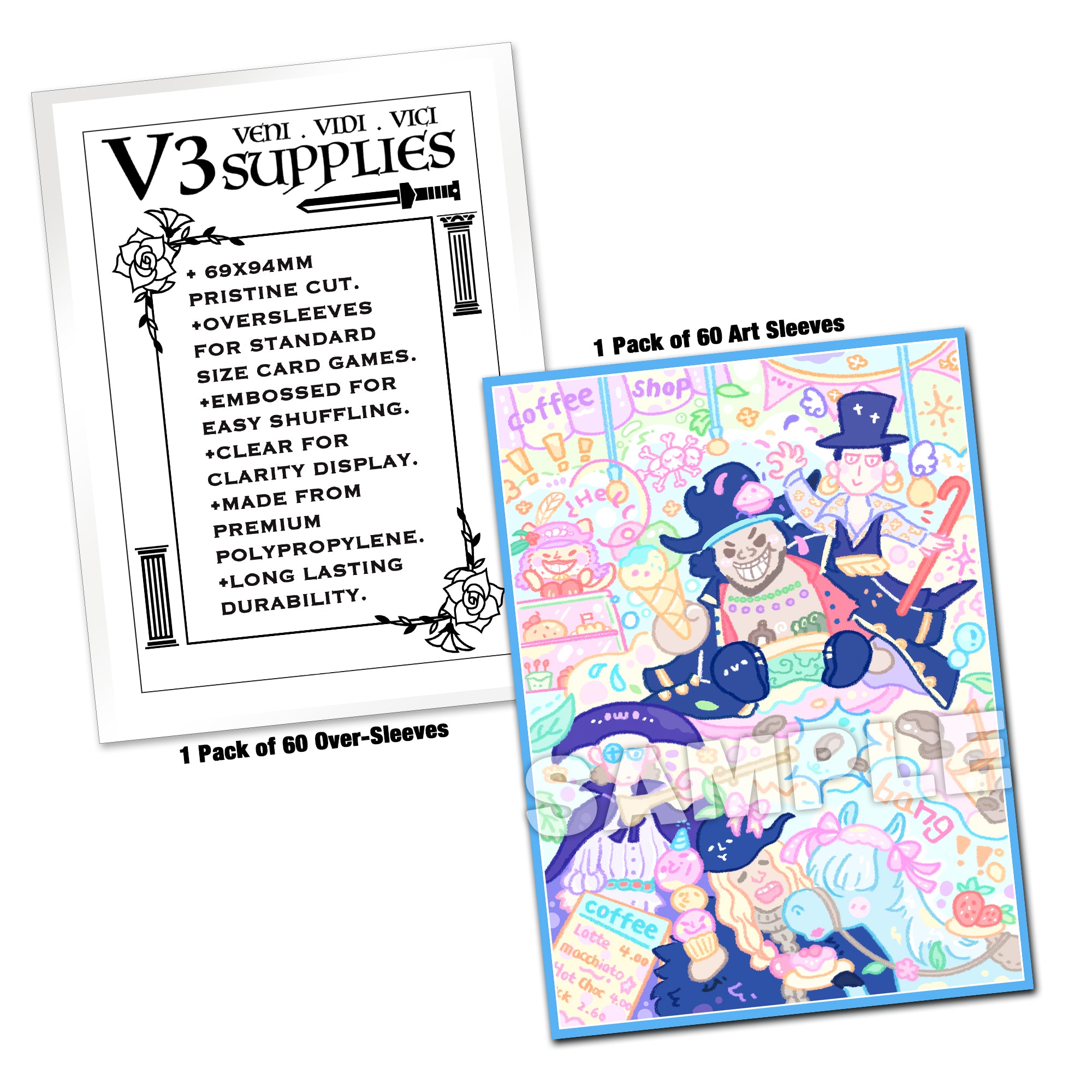 Blackbeard Pirates Cafe Standard Size Card Sleeves – Usagi Draws