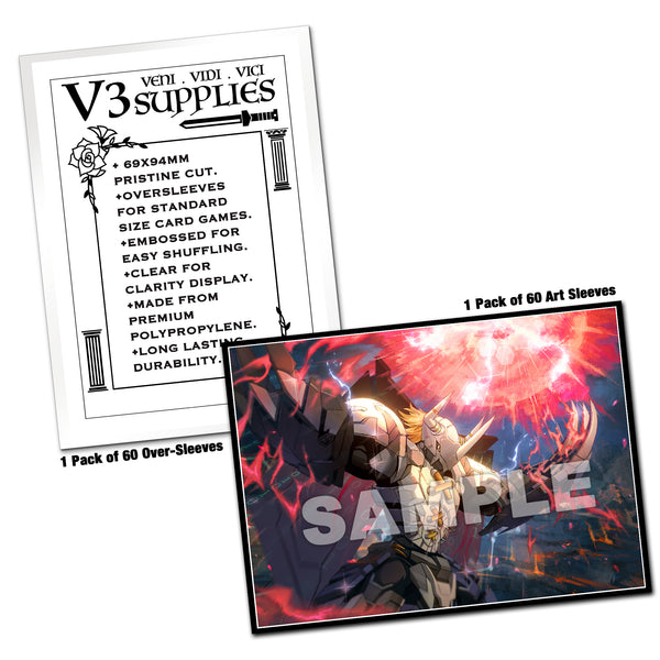 BlackWarGreymon Terra Destroyer Standard Size Card Sleeves [In-Stock]
