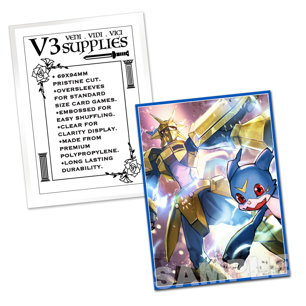 Magnamon & Veemon Standard Size Card Sleeves Usagi Draws Magnamon & Veemon Standard Size Card Sleeves Usagi Draws