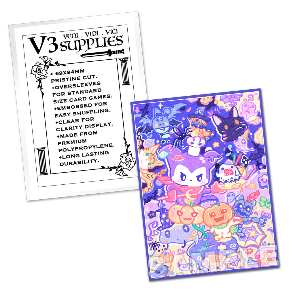 Digi Monsters Trick or Treat Standard Size Card Sleeves Usagi Draws Digi Monsters Trick or Treat Standard Size Card Sleeves Usagi Draws