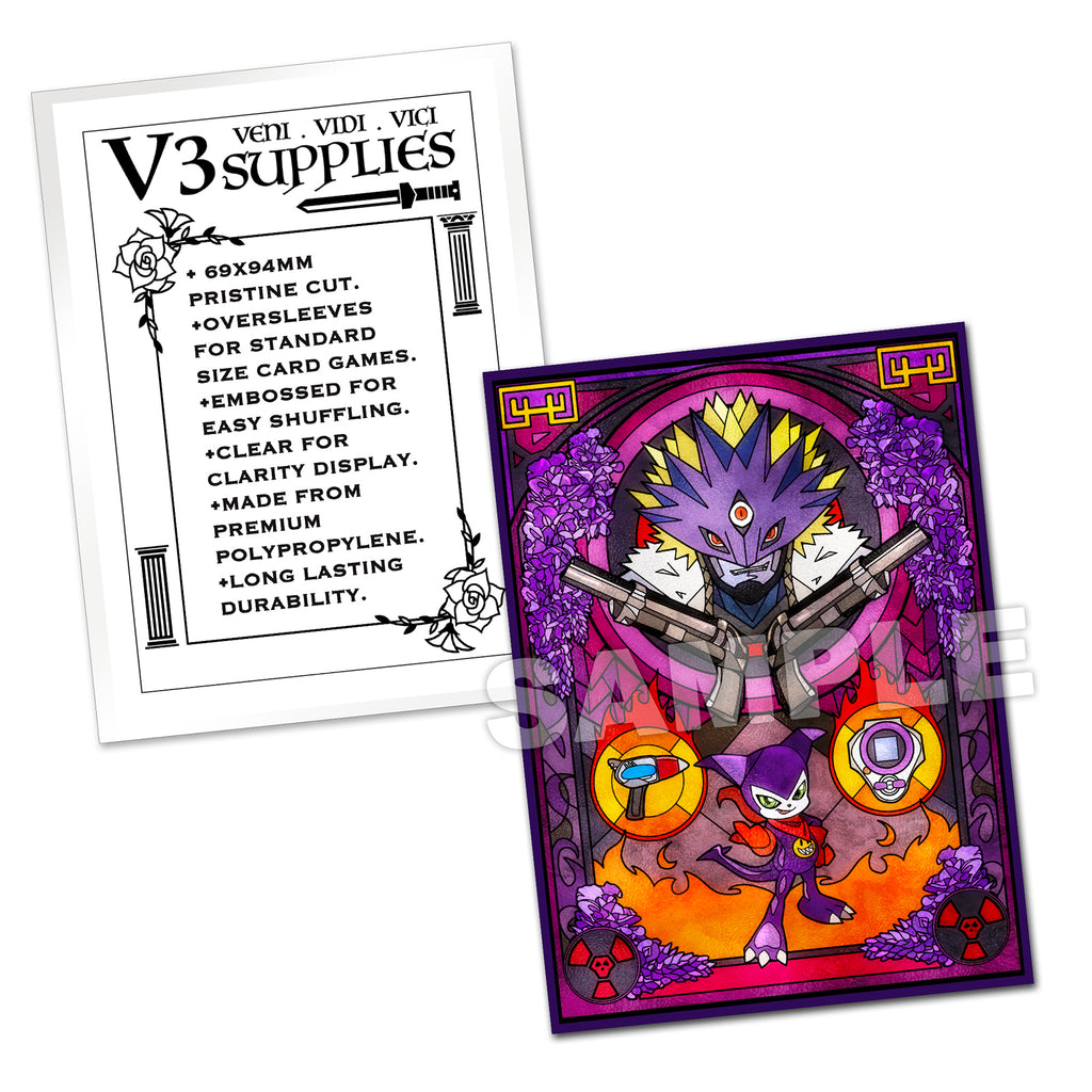 Beelzemon & Impmon Standard Size Card Sleeves Usagi Draws Beelzemon & Impmon Standard Size Card Sleeves Usagi Draws