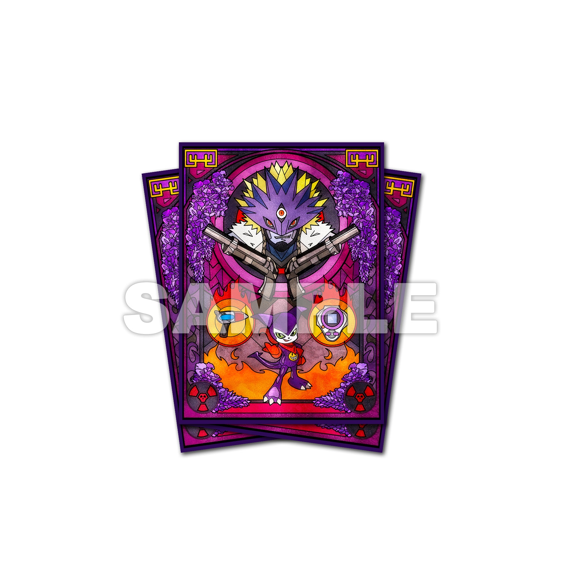 Beelzemon & Impmon Standard Size Card Sleeves Usagi Draws Beelzemon & Impmon Standard Size Card Sleeves Usagi Draws