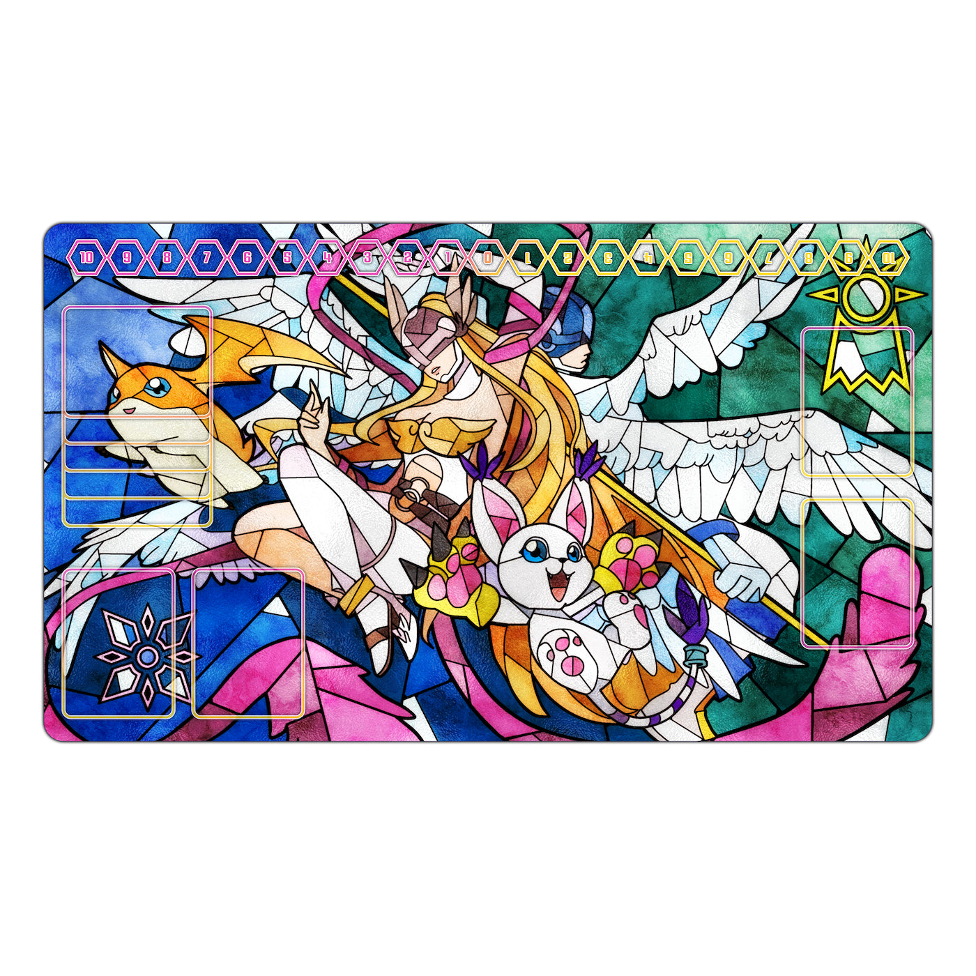 Hope & Light Stained Glass Art TCG Playmat Usagi Draws Hope & Light Stained Glass Art TCG Playmat Usagi Draws