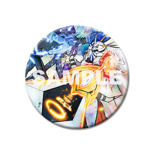 Omnimon Grey Sword Shiny Can Badge