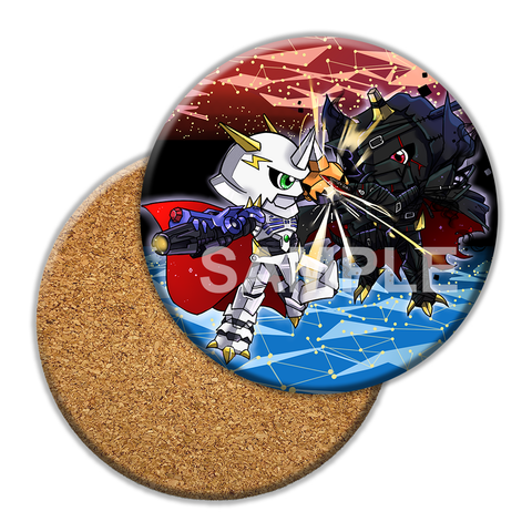 Omnimon vs Zwart Defeat Ceramic Coaster