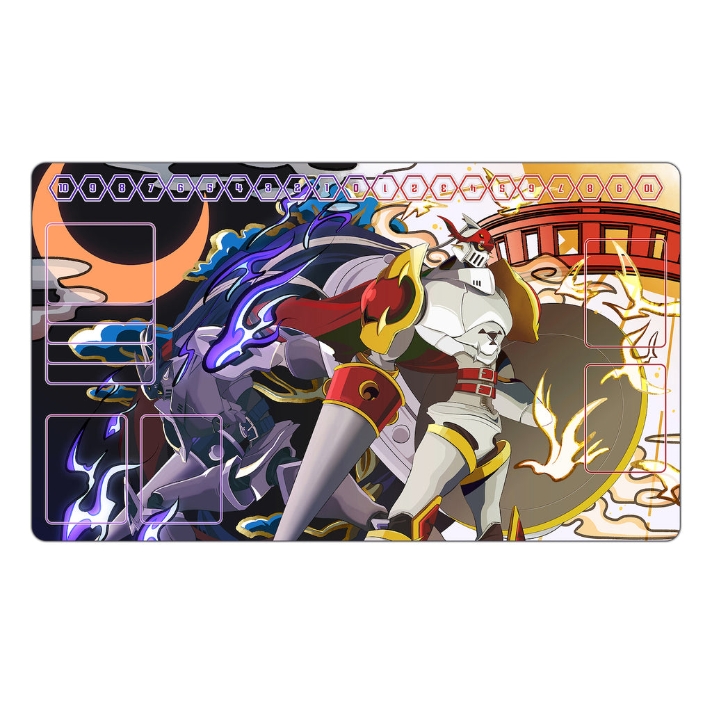 ChaosGallantmon & Gallantmon TCG Playmat Usagi Draws ChaosGallantmon & Gallantmon TCG Playmat Usagi Draws