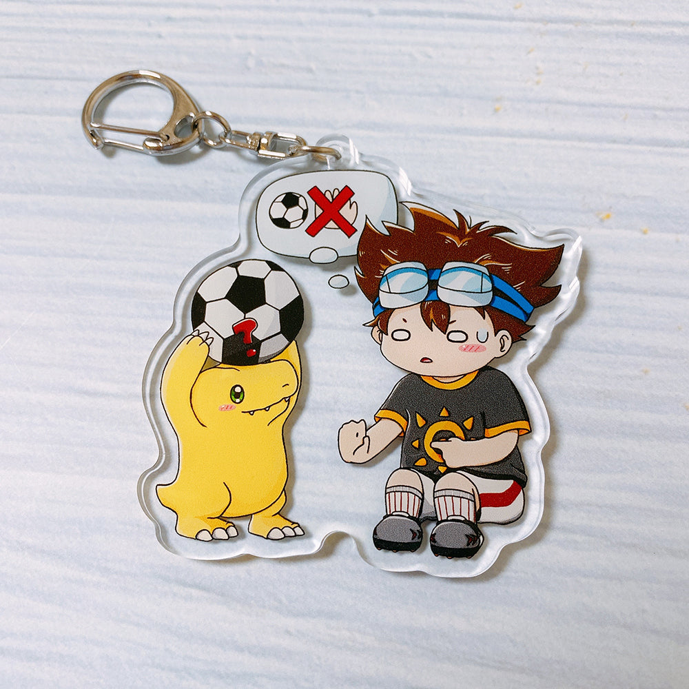 デジモンフロンティア　ミニアクリルチャーム　木村輝一 - レーベモン デジモンカードゲーム ぬいぐるみ 柔らかな質感の デジモン