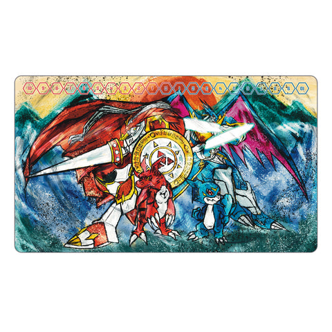 Gallantmon & Ulforceveedramon TCG Playmat