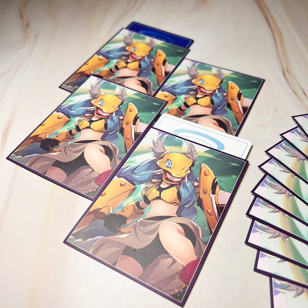 waifu card sleeves mtg Minervamon Standard Size Card Sleeves – Usagi Draws