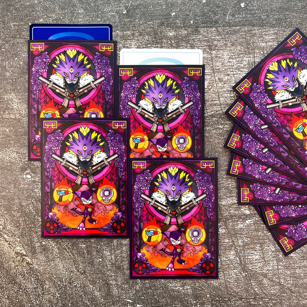 Beelzemon & Impmon Standard Size Card Sleeves Usagi Draws Beelzemon & Impmon Standard Size Card Sleeves Usagi Draws