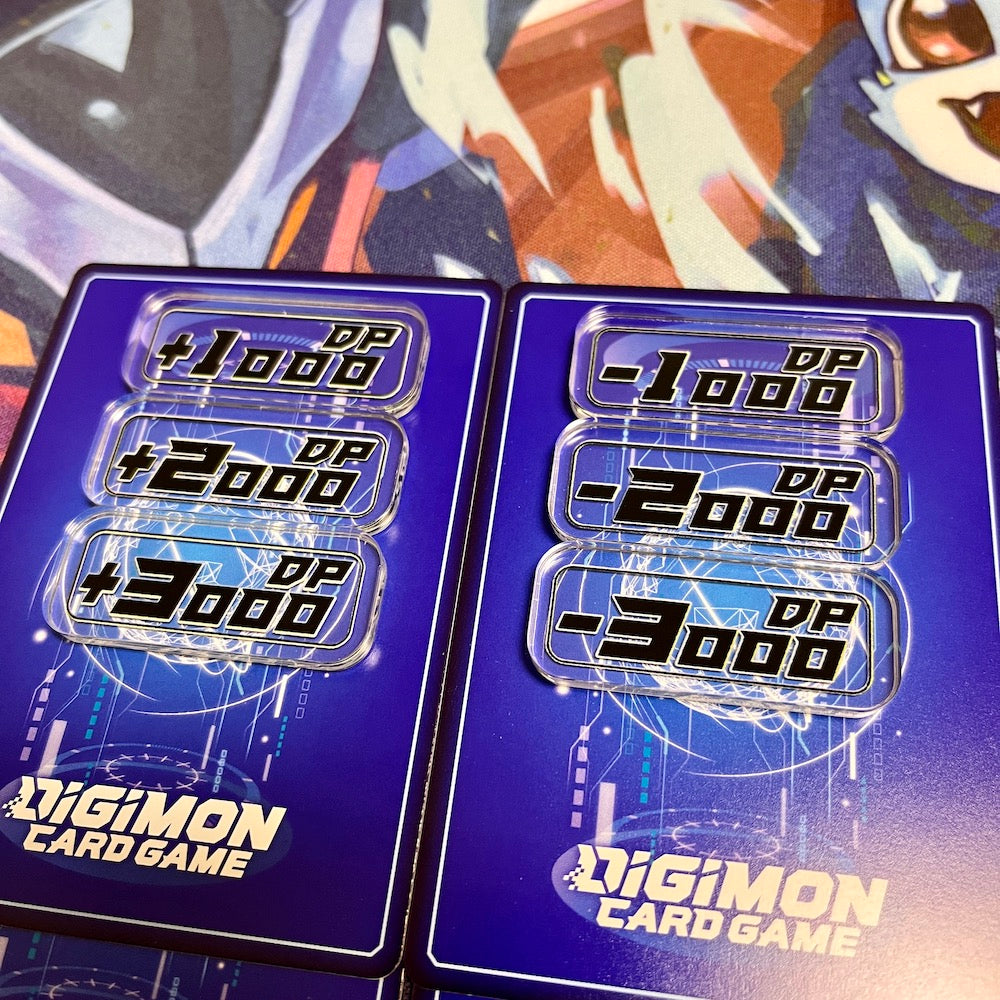 Acrylic Gameplay Tokens for Digimon Card Game – Usagi Draws