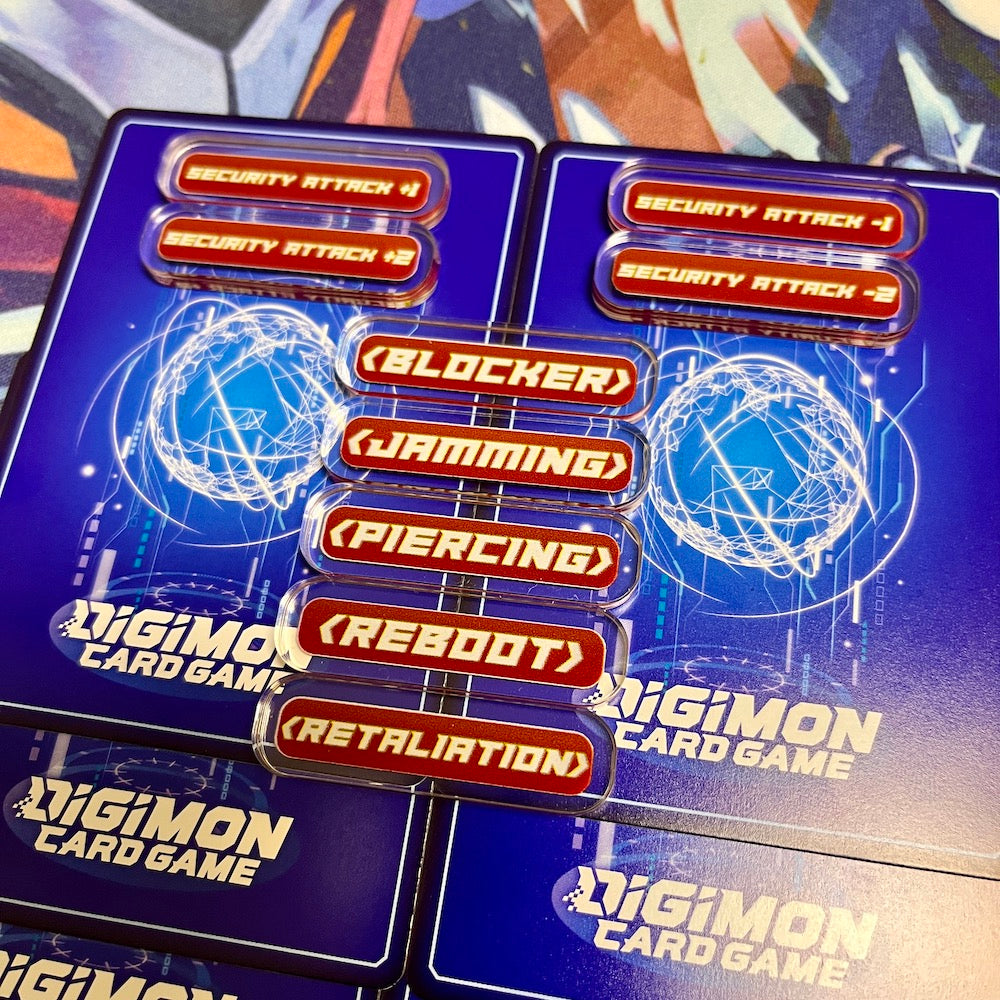 Acrylic Gameplay Tokens for Digimon Card Game – Usagi Draws