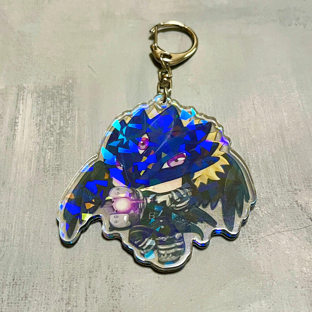 Beelzemon Burst Mode Chibi Acrylic Keychain – Usagi Draws