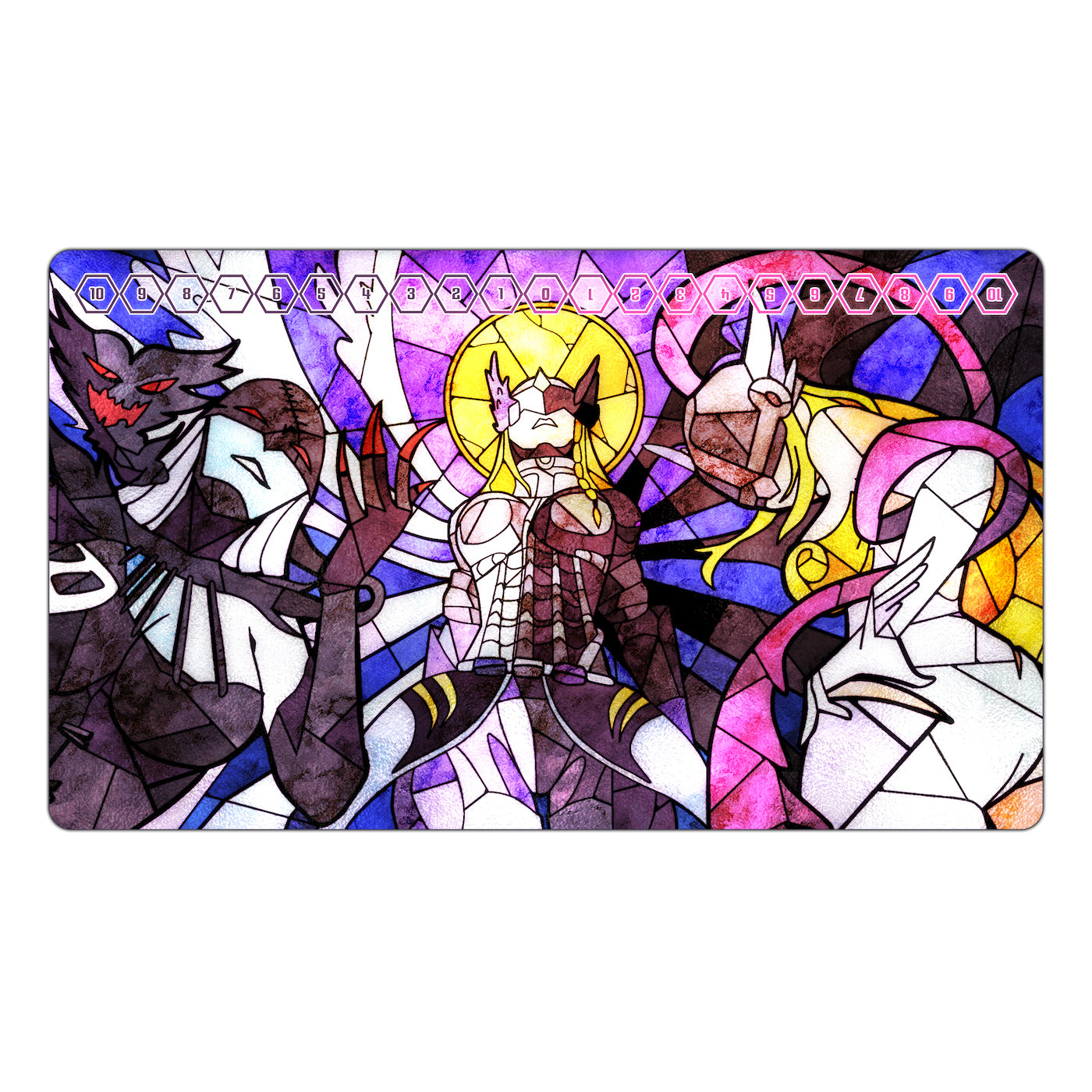 エンジェウーモンとエンジェモン TCG プレイマット – Usagi Draws