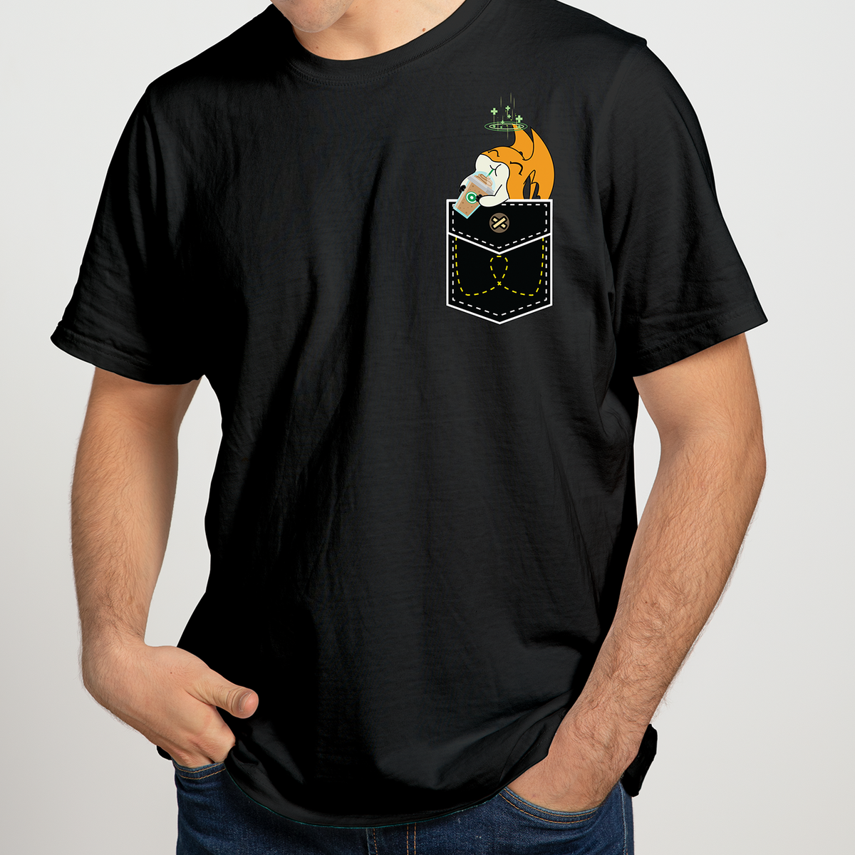 Patamon Pocket Series Tee – Usagi Draws